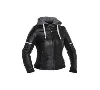 Richa Toulon 2 Giacca in pelle da moto da donna, nero, Taglia 40