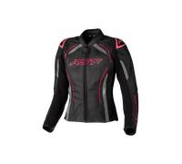 RST S-1, giacca di pelle donna M male Nero/Grigio/Fucsia Fluo