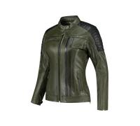 Rusty Stitches Alice, giacca di pelle donna 36 female Verde Scuro/Nero
