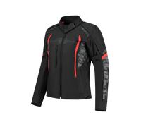 Rusty Stitches Ashley Pixel, giacca tessile impermeabile donna 46 female Nero/Grigio/Rosso
