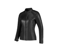 Rusty Stitches Donna Giacca in pelle da moto da donna, nero, taglia 40 per donne