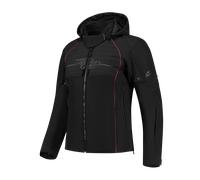 Rusty Stitches Naomi, giacca tessile donna 36 female Nero/Fucsia