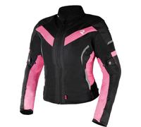 Giacca moto donna Street Racer Betty II Air nera e rosa XS