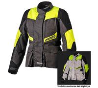 Giacca moto donna touring Macna Fusor WP Night Eye Giallo fluo XS