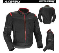Acerbis Ramsey Vented 2.0, giacca in tessuto XXL male Nero/Rosso