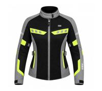 Giacca Moto Estiva da Donna ST 851 AIR Mesh Impermeabile Con Inserti Fluo | Protezioni CE Livello-1, Tasca Paraschiena Liv-2, Membrana RAMSEY-TEX 2.0, 4 Tasche con Zip, Zone Riflettenti
