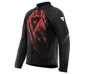 Giacca Moto estiva DAINESE HEROSPHERE AIR TEX JACKET Nero/Rosso Tarmac