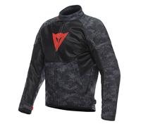 Dainese - Ignite Air Tex Jacket, Giacca Moto Estiva, Tessuto in Mesh, Giacca Moto da Uomo, Protezioni Morbide, Grigio Camo/Nero/Rosso Fluo, 54