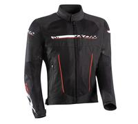 Giacca moto estiva Ixon T-REX 3 strati Nero Bianco Rosso XXL