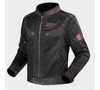 Giacca moto Estiva Leggera e Traspirante LS2 GARDA AIR Nero,rosso