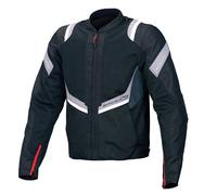 Giacca moto estiva Macna Flare nero grigio chiaro L