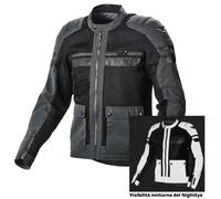 Giacca moto estiva Macna Fluent Night Eye Nero XXL
