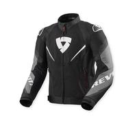 REV'IT! Revit Quantum 3 Air Giacca tessile da moto, nero/bianco, 2XL