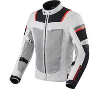 Giacca moto Estiva Sfoderabile Revit Tornado 3 Silver Black H2O Jack TAGLIA XXL