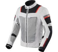 Giacca moto Estiva Sfoderabile Revit Tornado 3 Silver Black H2O Jacket TAGLIA M