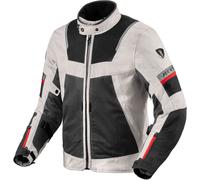 Giacca moto Estiva Sfoderabile Revit Tornado 4 Silver Black H2O Jack TAGLIA 3XL