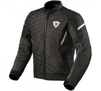 Giacca moto Estiva Sfoderabile Revit Torque Black White H2O Jacket TAGLIA L