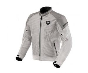 Giacca moto Estiva Sfoderabile Revit Torque Silver Grey H2O Jacket TAGLIA 3XL