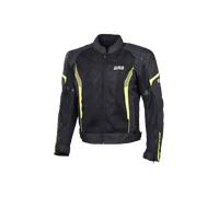 GMS Samu Mesh Giacca tessile moto, nero-giallo, taglia 6XL