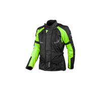 GMS-Moto Taylor, giacca tessile impermeabile 5XL male Nero/Giallo Fluo