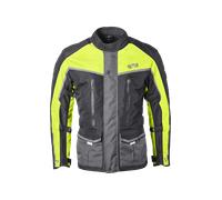 GMS-Moto Twister Neo, giacca tessile impermeabile XXL male Nero/Grigio/Giallo