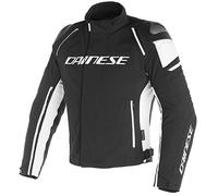 Giacca moto impermeabile Dainese Racing 3 nero bianco