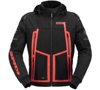 Giacca Moto Impermeabile Spidi Hoodie Warrior H2Out Nero Rosso S