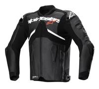 Giacca moto in pelle Alpinestars Atem 5 nero-bianco 50