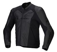 Giacca moto in pelle Alpinestars Faster 3 Airflow nero-nero 56
