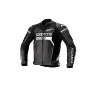 Alpinestars GP Force Giacca in pelle per moto, nero, taglia 50 per maschi