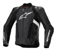 Giacca moto in pelle Alpinestars Missile 3 Airflow nero-bianco 58