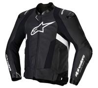 Giacca moto in pelle Alpinestars Missile 3 nero-bianco 52
