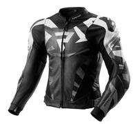Giacca moto in pelle Rebelhorn Inferno nero-bianco 62