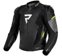 Rebelhorn Giacca in pelle Veloce Nero/Grigio/Giallo fluo Uomo 62