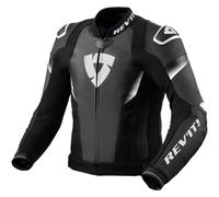 Giacca moto in pelle Revit Control nero-bianco 46