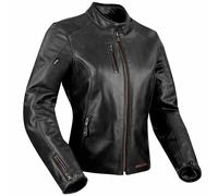 GIACCA MOTO IN PELLE SEGURA LAXEY DONNA Nero