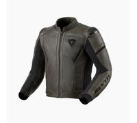 Giacca moto Invernale Sfoderabile Pelle Revit Parallax Black Olive TAGLIA 54