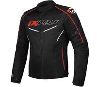 Giacca moto IXON Flicker nero-bianco-rosso L