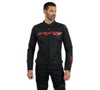 Ixon Ionix Giacca tessile moto, nero/rosso, Taglia XL
