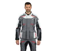 IXON IXON - Giacca Midgard Grigio / Nero / Rosso XXL