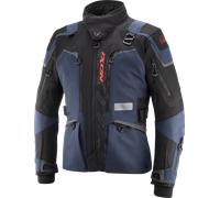 Giacca moto IXON Odin blu-nero-rosso fluo L