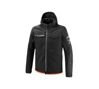 Ixon Square impermeabile Giacca tessile moto, nero/rosso, Taglia L
