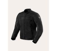 GIACCA MOTO JACKET TRAFORATA ESTIVA REVIT REV'IT ECLIPSE 2 NERO BLACK