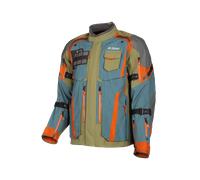 Klim Badlands Pro A3, giacca tessile Gore-Tex XL male Oliva/Petrolio/Arancione/Grigio