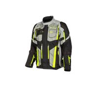 Klim Badlands Pro 2023 Giacca tessile moto, nero-grigio-giallo, taglia M