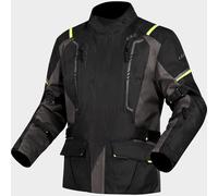 Giacca Moto LS2 NARVIK Nero Giallo IMPERMEABILE 4 Stagioni CERTIFICATA AA