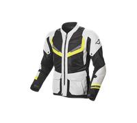 Giacca moto estiva Macna Aerocon Grigio chiaro Giallo fluo M