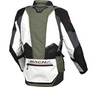 Giacca moto Macna Domane AWS Grigio chiaro Verde Nero XL