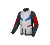 Giacca moto touring Macna Rancher Grigio chiaro Bu Rosso L