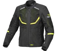 Giacca moto Macna Tondo Nero Giallo Fluo S